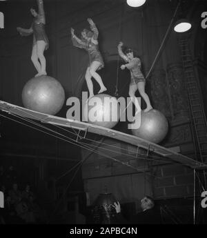 Circus Strassburger diverse Aufnahmen Datum: 22. Januar 1952 Schlagwörter: RECORDINGENTS-Institutionenname: Strassburger Circus Stockfoto