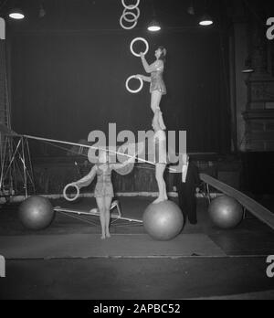 Circus Strassburger diverse Aufnahmen Datum: 22. Januar 1952 Schlagwörter: RECORDINGENTS-Institutionenname: Strassburger Circus Stockfoto