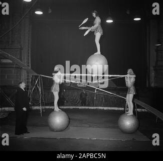 Circus Strassburger diverse Aufnahmen Datum: 22. Januar 1952 Schlagwörter: RECORDINGENTS-Institutionenname: Strassburger Circus Stockfoto