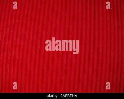 Roter Hintergrund aus Wellpappe für Grußkarte Stockfoto