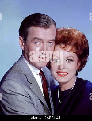 HOBBS MACHT 1962 zusammen mit Maureen O'Hara und James Stewart einen 20. Centiry Fox-Film Stockfoto