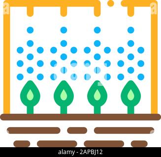 Spray Werk Symbol Vektor Kontur Abbildung Stock Vektor