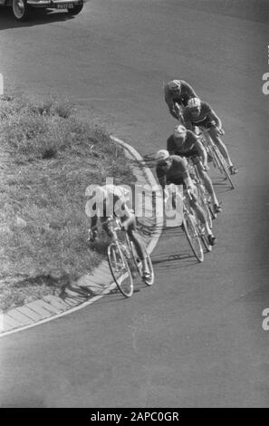 Radprofis der Weltmeisterschaften auf der Straße in Zandvoort.; Stockfoto