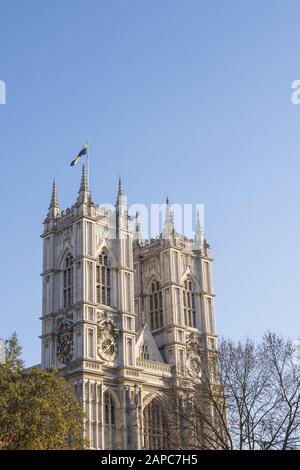 Westminster Abbey - die Krönungskirche in Westminster, London Stockfoto