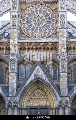 Westminster Abbey - die Krönungskirche in Westminster, London Stockfoto