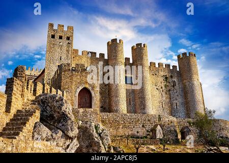 Obidos, Portugal Stockfoto