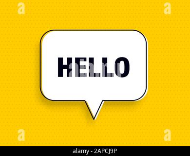 Glauben Sprechblase banner pop art Memphis style Stock Vektor