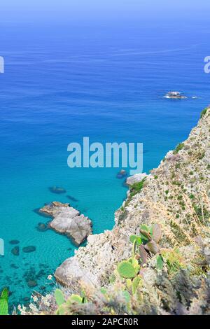 Fantastischer Strand in Kalabrien Stockfoto