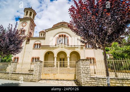 Berat, Albanien - 31. Juli 2014. Kathedrale Saint-Demetrius, ursprünglich Katedralja orthodhokse 'Shen Dhimitri' Stockfoto