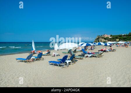 Strand in Tsilivi, Zakynthos, Griechenland Stockfoto