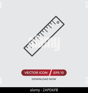 Linealvektor-Symbol in modernem Design für Website und mobile App Stock Vektor