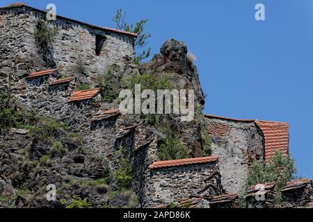 Alte Wehrmauer in Passau Stockfoto