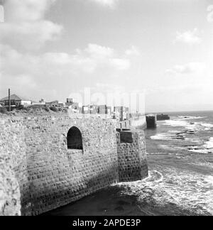 Israel 1964-1965: Akko (Acre), Befestigungen; Stockfoto