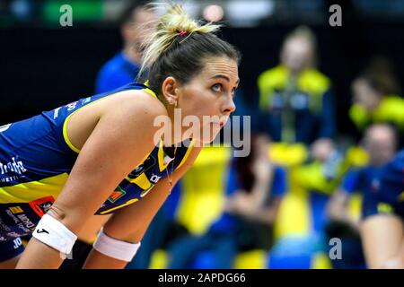 Treviso, Italien. Januar 2020. Indre sorokaite während Imoco Volley Conegliano vs. C.S.M. Volei Alba Blaj, Volleyball Champions League-Frauen in Treviso, Italien, 22. Januar 2020 Credit: Independent Photo Agency/Alamy Live News Stockfoto