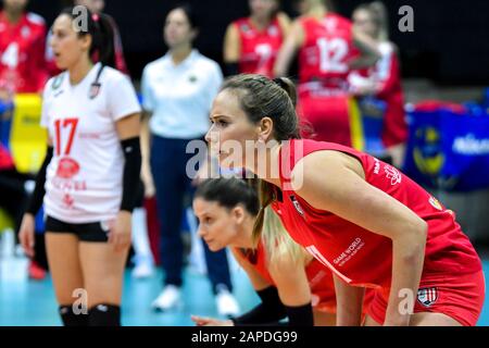 Treviso, Italien. Januar 2020. Sanja gamma während Imoco Volley Conegliano vs. C.S.M. Volei Alba Blaj, Volleyball Champions League-Frauen in Treviso, Italien, 22. Januar 2020 Credit: Independent Photo Agency/Alamy Live News Stockfoto