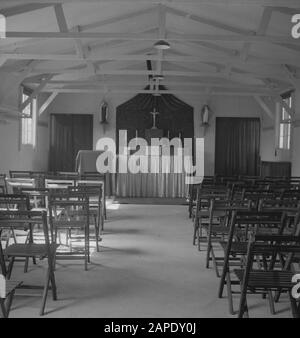 Armee [Armee] Anefo London Serie Beschreibung: Armee 563 Die Römisch-Katholische Kapelle. Das Camp der niederländischen Armee in Wolverhampton. Die Katholische Kirche. Datum: Dezember 1941 Stockfoto