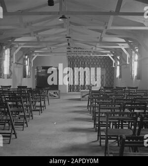 Armee [Armee] Anefo London Serie Beschreibung: Armee 561 Die Protestantische Kapelle. Das Camp der niederländischen Armee in Wolverhampton. Die Evangelische Kirche.   Datum: Dezember 1941 Stockfoto