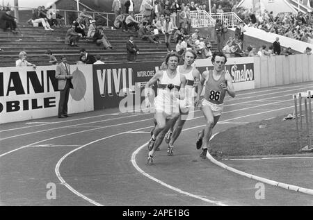 Leichtathletik Westdeutschland (B) gegen Niederlande, Männer in Munster (Westdeutschland) Datum: 18. Juli 1971 Ort: Munster, Westdeutschland Schlagwörter: ALETICS Stockfoto