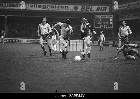 AZ 67 gegen FC Utrechter 1-0; Spielmomente Datum: 5. April 1980 Ort: Utrechter Schlüsselwörter: Sport, Fußball Stockfoto