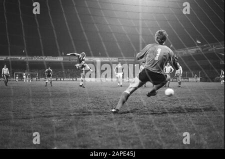 AZ 67 gegen FC Utrechter 1-0; Brusttreffer ab Strafdatum: 5. april 1980 Ort: Utrechter Schlüsselwörter: Sport, Fußball Stockfoto