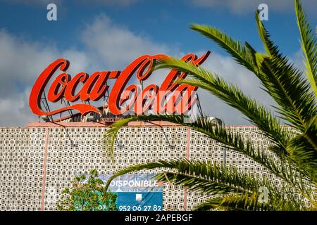 Badajoz, Spanien - Geschlossene Coca-Cola-Fabrik Stockfoto