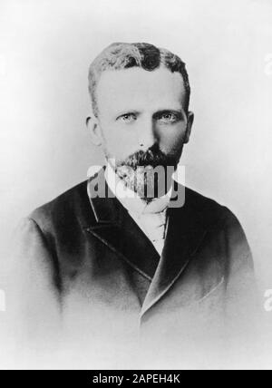 Theodorus 'Theo' van Gogh (1857-1891), niederländischer Kunsthändler und jüngerer Bruder des post-impressionistischen Malers Vincent van Gogh. Theos unausbleibige finanzielle und emotionale Unterstützung erlaubte es Vincent, sich ganz der Malerei zu widmen. (Foto: 1889 von Woodbury & Page, Amsterdam.) Stockfoto