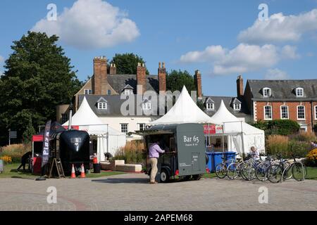 Gloucseter Cathedral und das Dreichörfestival 2019 Stockfoto