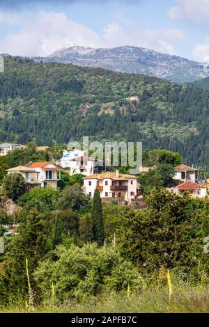 Dorf Katouna, Lefkas, Griechenland Stockfoto