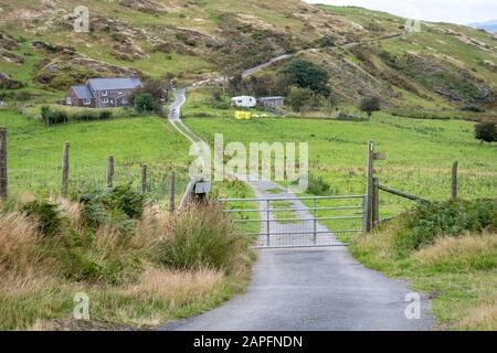 Straße nach Bearded Lake, in der Nähe von Aberdovey, Aberdyfi, Wales Stockfoto