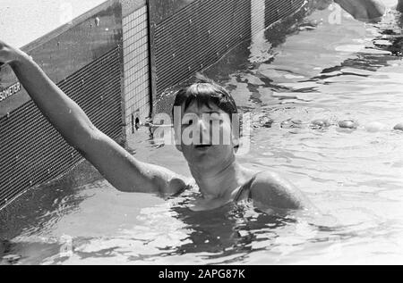 Schwimm-Europameisterschaften in Utrechter, Cobi-Butter; Stockfoto