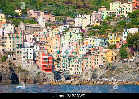 Italien Ligurien Cinque Terre Riomaggiore Stockfoto