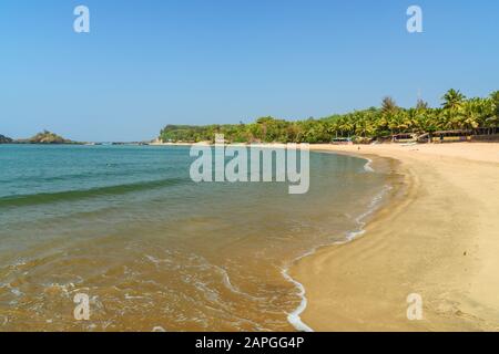 Blick auf Den Strand Von Om in Gokarna. Indien Stockfoto