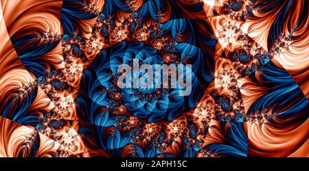 Digitale abstrakte fraktale Darstellung Stockfoto