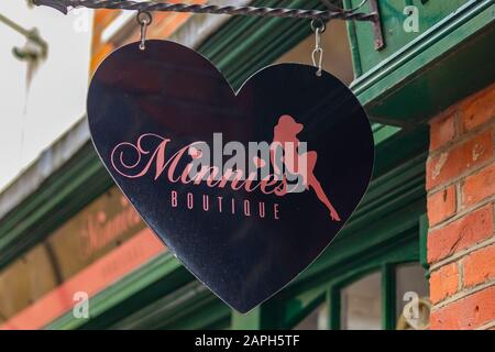 Minnies Boutique in Ropers Yard, Brentwood Essex - Januar 2020 Stockfoto