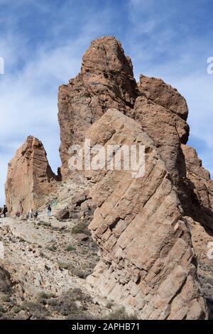 Tenera-Los Rocques de Garcia, Teide-Nationalpark Stockfoto