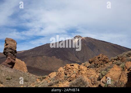 Tenera-Los Rocques de Garcia, Teide-Nationalpark Stockfoto