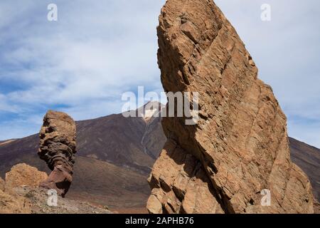 Tenera-Los Rocques de Garcia, Teide-Nationalpark Stockfoto