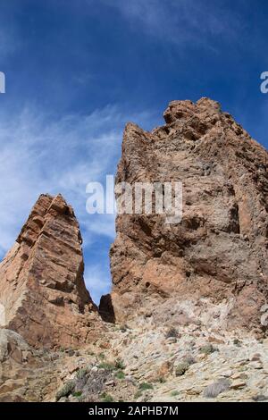 Tenera-Los Rocques de Garcia, Teide-Nationalpark Stockfoto