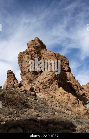 Tenera-Los Rocques de Garcia, Teide-Nationalpark Stockfoto