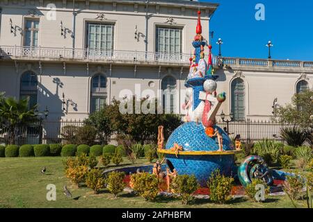 Keramik "El Jardin de las delicias" von Ernesto Arellano, Museo de Arte, Tigre, MAT, Kunstmuseum, Tigre, Großraum Buenos Aires, Argentinien, Lateinamerika Stockfoto