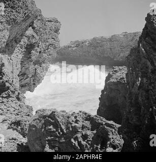 Reise nach Suriname und die niederländischen Antillen Beschreibung: Die Nordküste von Curaçao Datum: 1947 Ort: Curaçao Schlüsselwörter: Küste Stockfoto