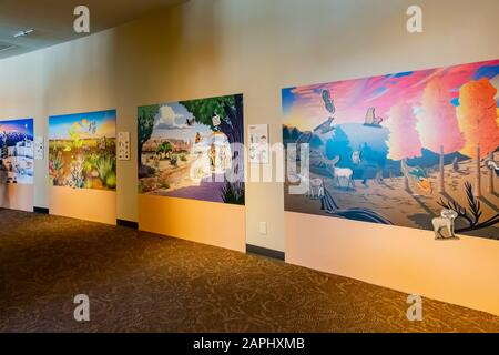 Albquerque, 5. Oktober: Innenansicht des indischen Pueblo-Kulturzentrums am 5. Oktober 2019 in Albquerque, New Mexico Stockfoto