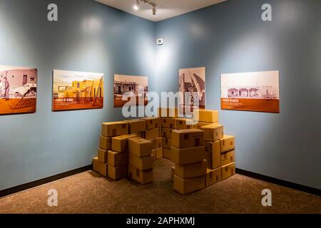 Albquerque, 5. Oktober: Innenansicht des indischen Pueblo-Kulturzentrums am 5. Oktober 2019 in Albquerque, New Mexico Stockfoto