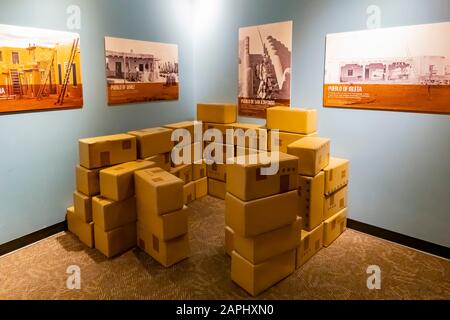 Albquerque, 5. Oktober: Innenansicht des indischen Pueblo-Kulturzentrums am 5. Oktober 2019 in Albquerque, New Mexico Stockfoto