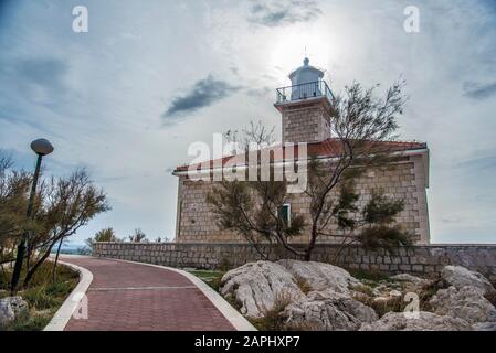 Baska voda, Promajna, Krvavica, Makarska Stockfoto