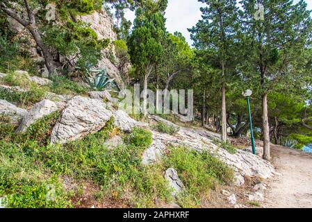 Baska voda, Promajna, Krvavica, Makarska Stockfoto