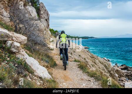 Baska voda, Promajna, Krvavica, Makarska Stockfoto