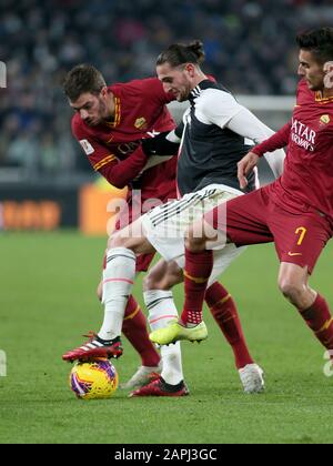 XT25 adrien Rabiot (juventus) während Juventus vs Roma, Turin, Italien, 22. Januar 2020, Fußball-TIM-Cup-Meisterschaft Stockfoto