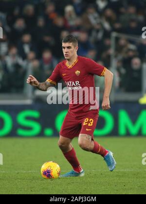 23 gianluca mancini (roma) während Juventus gegen Roma, Turin, Italien, 22. Januar 2020, Fußball-italienische TIM-Cup-Meisterschaft Stockfoto