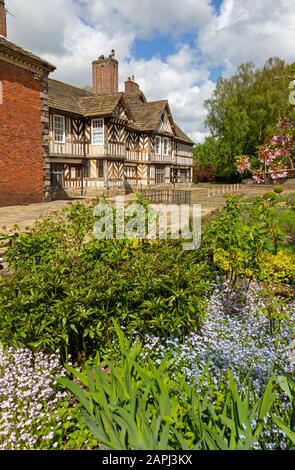 Adlington Hall ist ein Landhaus in der Nähe von Adlington, Cheshire, England, Großbritannien Stockfoto